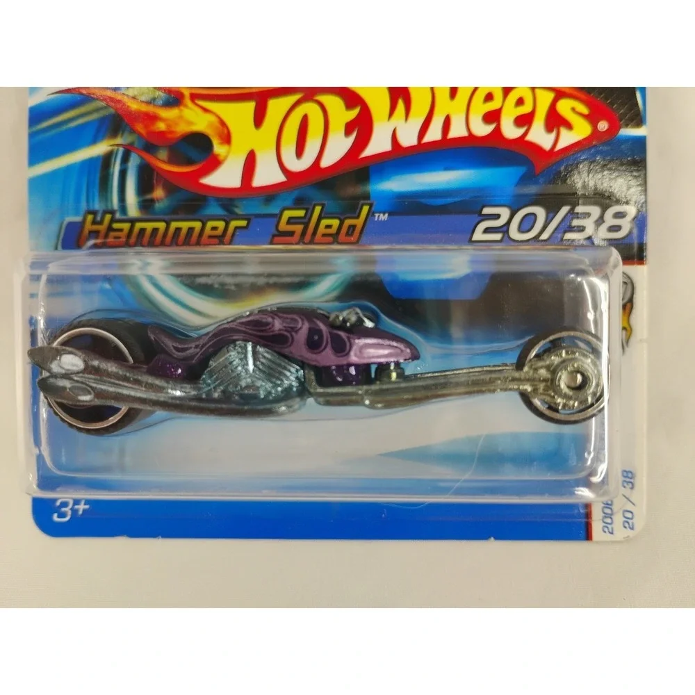 2006 Hot Wheels #020 First Editions Hammer‎ Sled PURPLE Short Card